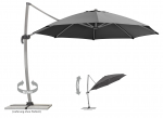 Schneider SET Ampelschirm Rhodos Rondo 350cm anthrazit + Ständer + Schutzhülle